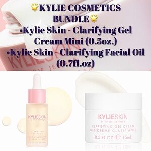 ✨KYLIE SKIN✨ 2pc BUNDLE
•Clarifying Gel Cream Mini 
•Clarifying Facial Oil